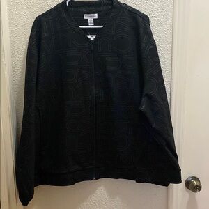 Calvin Klein Black zip up size 2X